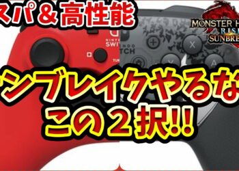 Switch用コントローラー買うなら絶対オススメこの2択!ホリパッド&純正プロコン、レビュー【MHRiseSB】【モンハンライズ:サンブレイク】