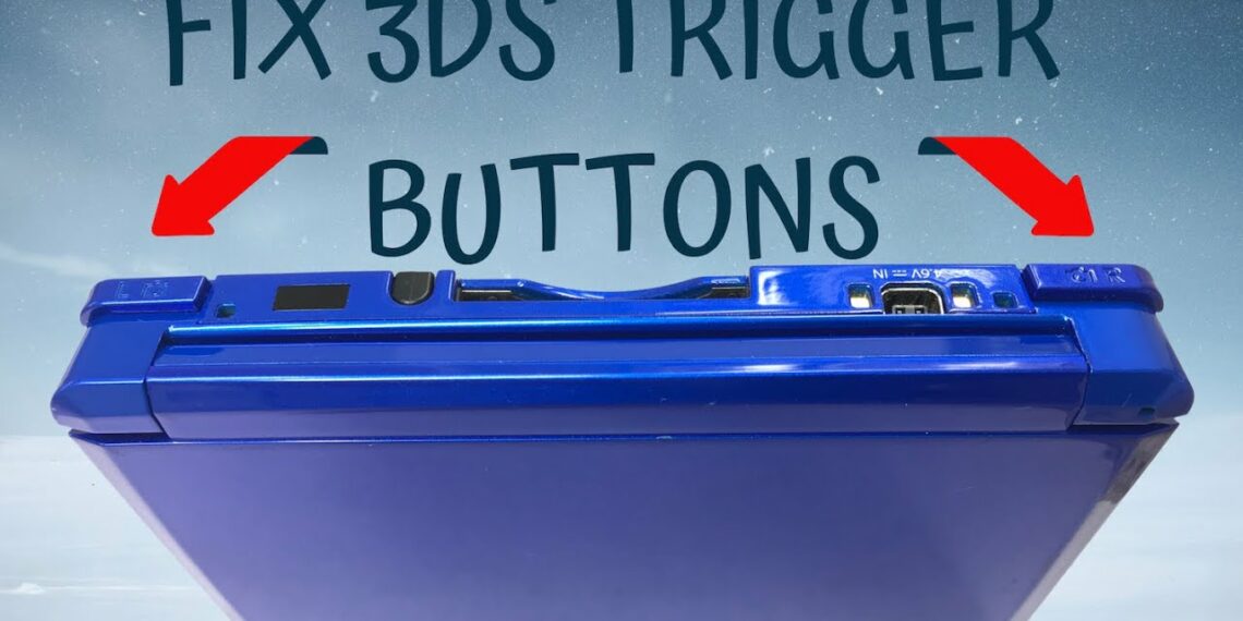 ニンテンドー3DSトリガーショルダーR/Lボタンの修正方法！シンプルで簡単！