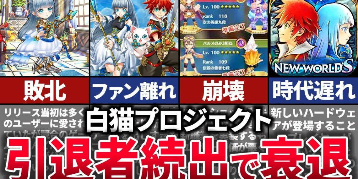 【ゆっくり解説】レビュー大荒れでオワコンか…引退者が続出してるアプリ衰退の歴史【白猫プロジェクト】