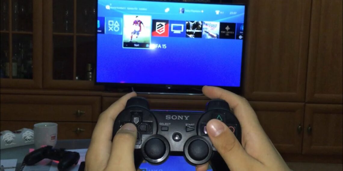Connect PS3 controller (DualShock 3) to Playstation 4 wirelessly yu