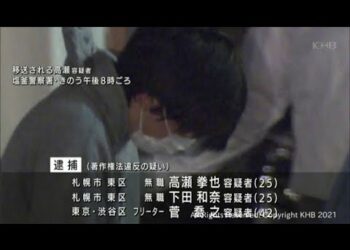 「ファスト映画」逮捕の3人　違法動画100本以上作成か　宮城県警（20210624OA)