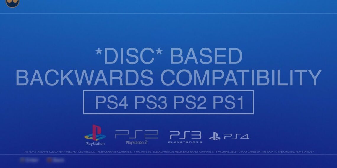 New ps4 ps3 ps2 ps1 disc based backwards compatibility update for